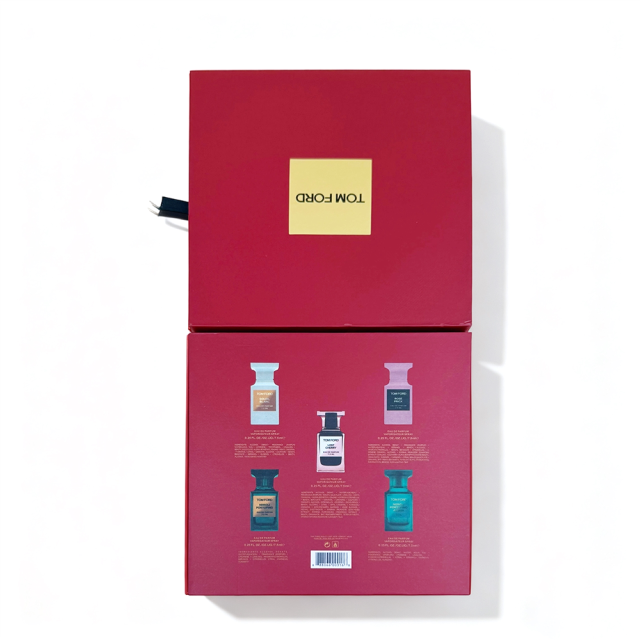 5-Piece Perfume Sample Set in Red Box – Luxury Fragrance Collection