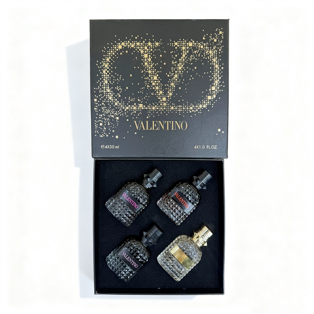 Men’s 4-Piece Black Box Set – Luxury Fragrance Collection