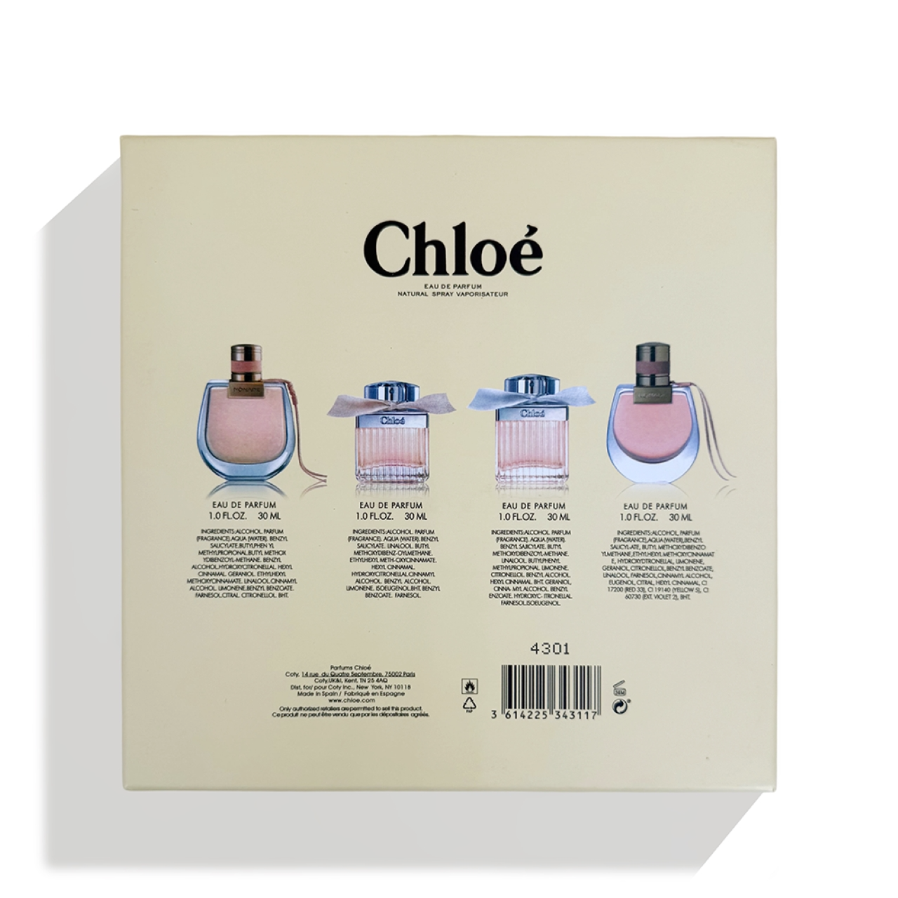 4-Piece Perfume Sample Set – Luxury Fragrance Collection
